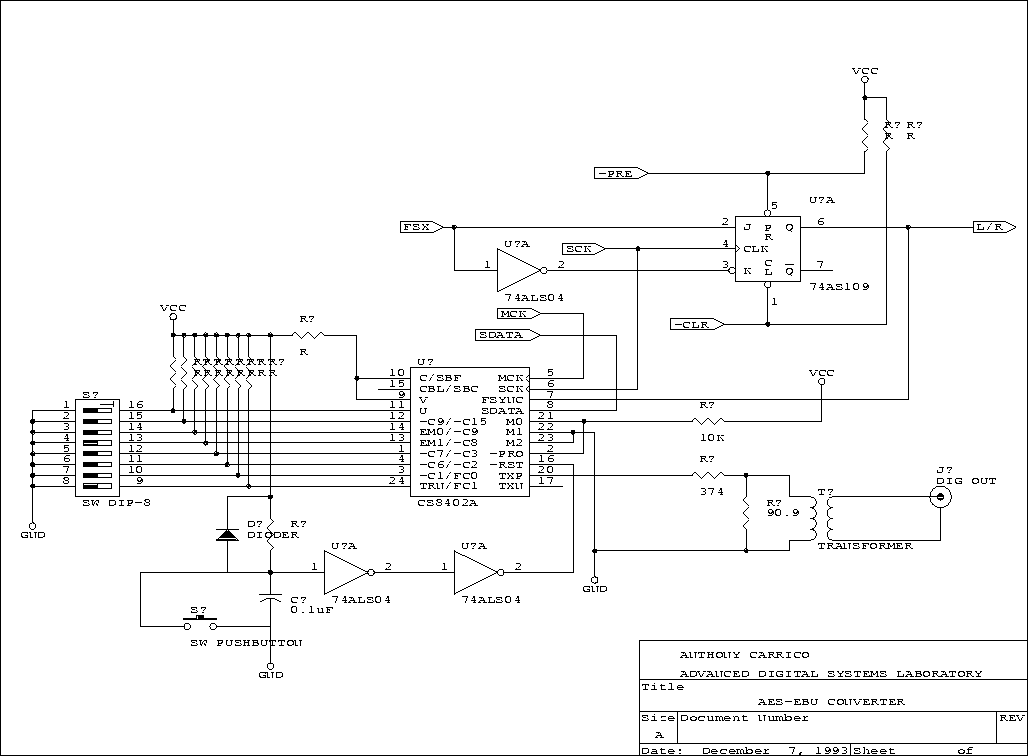 The AES-EBU Converter Box